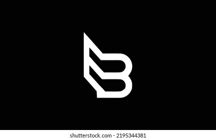 Initial letter EB BE logo or be logo vector design template.