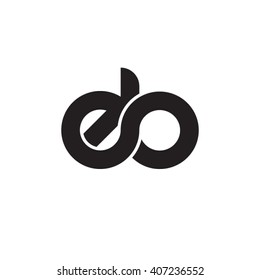 Initial Letter Dd Linked Circle Lowercase Stock Vector (Royalty Free ...