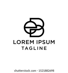 Initial Letter EB Logo Design Template