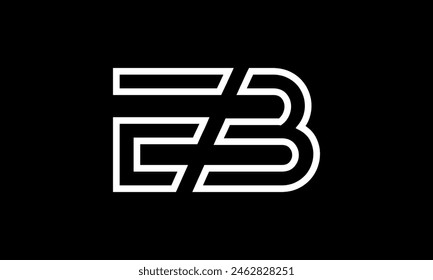 Letra inicial EB Logo Design. Diseño de Logo EB. Logo EB creativo y moderno.