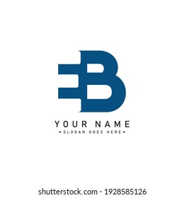 Initial Letter EB Logo - Minimal Vector Logo