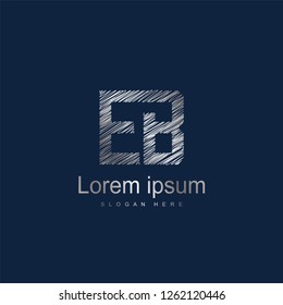 Initial Letter EB Logo Template Vector Design