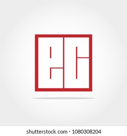 Initial Letter EC Logo Design