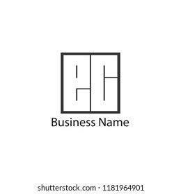 Initial Letter EC Logo Template Design