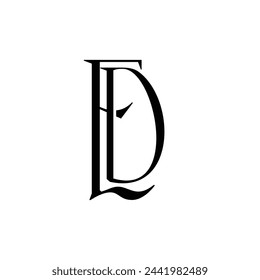 Initial letter ED logo design creative modern symbol icon monogram