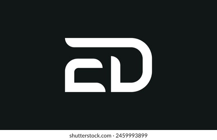 Initial Letter ED Logo Design. ED Logo Design. Creative And Modern ED logo. svg