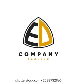 Anfangsbuchstabe ED Logo Design. Vorlage für Alphabet-ED-Logo