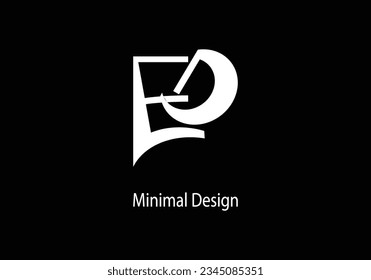 Initial Letter ED logo icon design template elements Stock Vector Image Art