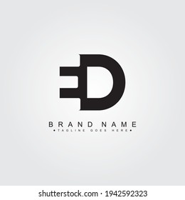 Bh Minimal Logo Vector Logo Template Stock Vector (Royalty Free ...
