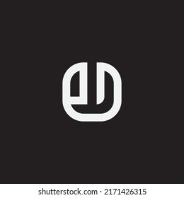 Initial letter ED monogram logo template.