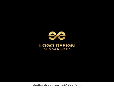 Initial Letter ee Logo Design Vector Template