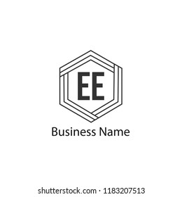 Initial Letter EE Logo Template Design