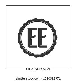 Initial Letter EE Logo Template Design