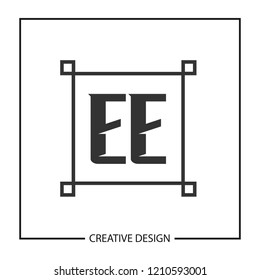 Initial Letter EE Logo Template Design
