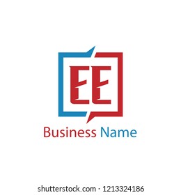 Initial Letter EE Logo Template Design