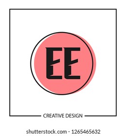 Initial Letter EE Logo Template Design