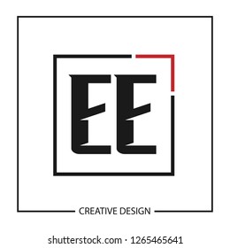 Initial Letter EE Logo Template Design