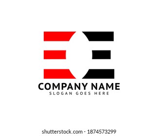 Initial Letter EE Logo Template Design