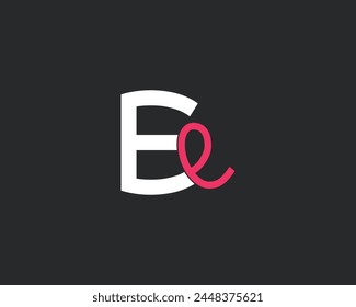 initial letter EE modern  logo design template