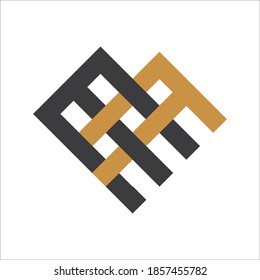 Initial letter ef or fe logo vector design template