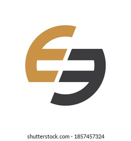 Initial letter ef logo or fe logo vector design templates