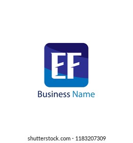 Initial Letter EF Logo Template Design