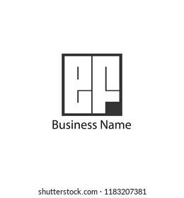 Initial Letter EF Logo Template Design