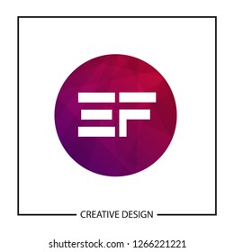 Initial Letter EF Logo Template Design