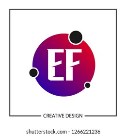 Initial Letter EF Logo Template Design