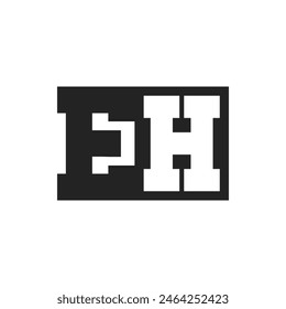 Initial Letter EH Logo Design Template. EH Logo