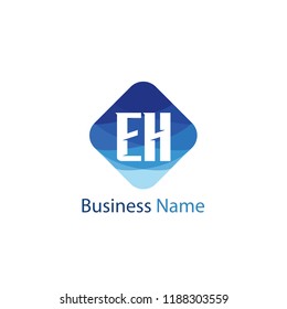 Initial Letter EH Logo Template Design