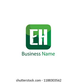 Initial Letter EH Logo Template Design