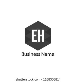 Initial Letter EH Logo Template Design
