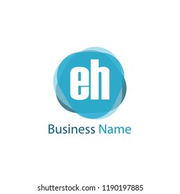 Initial Letter EH Logo Template Design