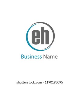 Initial Letter EH Logo Template Design