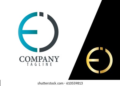 Initial Letter EI FI With Linked Circle Logo