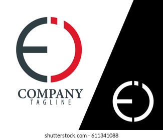 Initial Letter EI FI With Linked Circle Logo