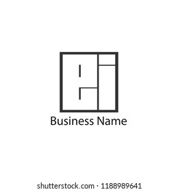 Initial Letter EI Logo Template Design