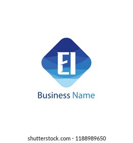 Initial Letter EI Logo Template Design