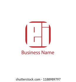 Initial Letter EI Logo Template Design