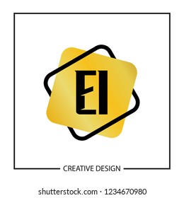 Initial Letter EI Logo Template Design