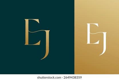 Letra inicial EJ JE logotipo design vetor ilustração para casal, casamento e negócios