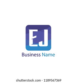 Initial Letter EJ Logo Template Design
