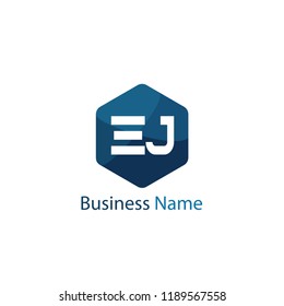 Initial Letter EJ Logo Template Design