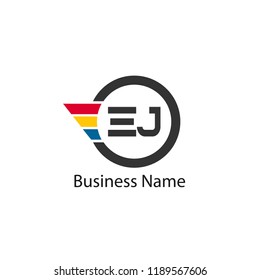 Initial Letter EJ Logo Template Design