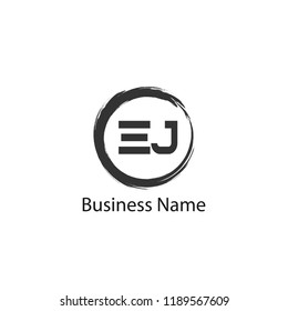 Initial Letter EJ Logo Template Design