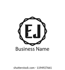 Initial Letter EJ Logo Template Design