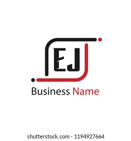 Initial Letter EJ Logo Template Design