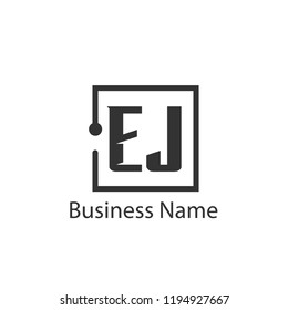 Initial Letter EJ Logo Template Design