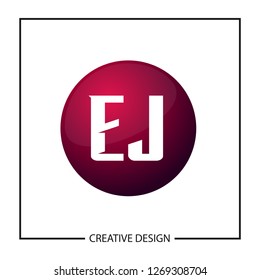 Initial Letter EJ Logo Template Design